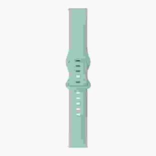 For Samsung Galaxy Watch 3 41mm 8-buckle Silicone Watch Band(Sky Blue)