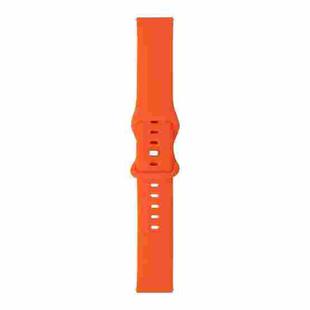 For Samsung Galaxy Watch 3 45mm 8-buckle Silicone Watch Band(Orange)