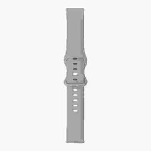 For Samsung Galaxy Watch 3 45mm 8-buckle Silicone Watch Band(Grey)