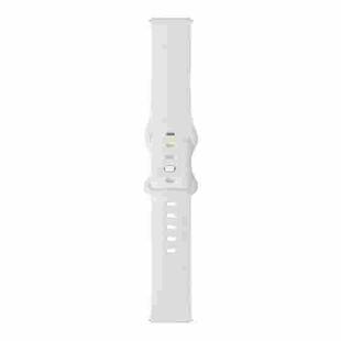 For Samsung Galaxy Watch 42mm 8-buckle Silicone Watch Band(White)