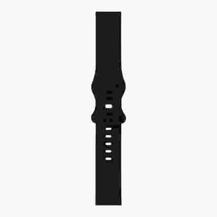 For Samsung Galaxy Watch 46mm 8-buckle Silicone Watch Band(Black)