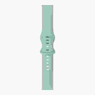 For Samsung Galaxy Watch 46mm 8-buckle Silicone Watch Band(Sky Blue)