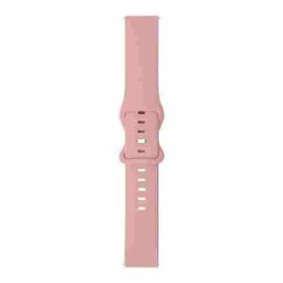 For Samsung Galaxy Watch Active / Active 2 40mm / Active 2 44mm 8-buckle Silicone Watch Band(Pink Sand)