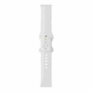 For Samsung Galaxy Watch Active / Active 2 40mm / Active 2 44mm 8-buckle Silicone Watch Band(White)