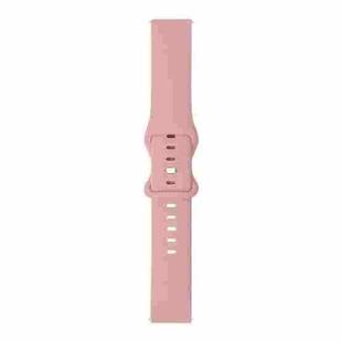 For Huawei Watch GT 2e 46mm 8-buckle Silicone Watch Band(Pink Sand)