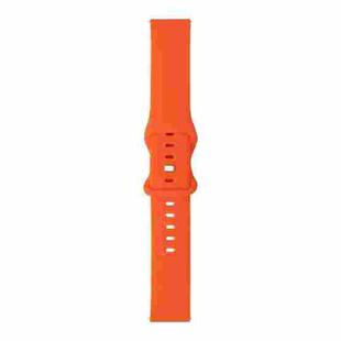 For Amazfit GTR 47mm 8-buckle Silicone Watch Band(Orange)