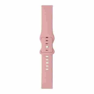 For Amazfit Sport Watch / Sport Watch 2S / Sport Watch 2 / Sport Watch 3 8-buckle Silicone Watch Band(Pink Sand)