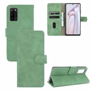 For Blackview A100 Solid Color Skin Feel Magnetic Buckle Horizontal Flip Calf Texture PU Leather Case with Holder & Card Slots & Wallet(Green)