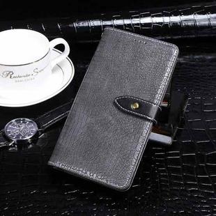 For OPPO A16 / A16s idewei Crocodile Texture Horizontal Flip Leather Case with Holder & Card Slots & Wallet(Grey)