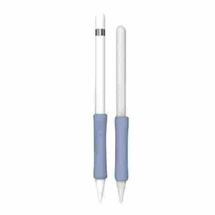 Stylus Touch Pen Silicone Protective Cover For Apple Pencil 1 / 2(Lavender)