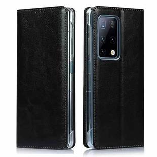 For Huawei Mate X2 Crazy Horse Texture Horizontal Flip Leather Case with Holder & Card Slot(Black)