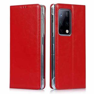 For Huawei Mate X2 Crazy Horse Texture Horizontal Flip Leather Case with Holder & Card Slot(Red)