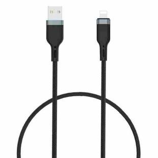 WIWU PT01 USB to 8 Pin Platinum Data Cable, Cable Length:1.2m(Black)