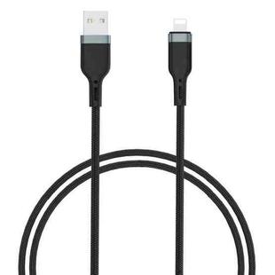 WIWU PT01 USB to 8 Pin Platinum Data Cable, Cable Length:2m(Black)