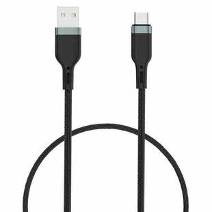 WIWU PT02 USB to USB-C / Type-C Platinum Data Cable, Cable Length:1.2m(Black)
