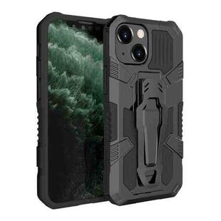 For iPhone 13 mini Machine Armor Warrior Shockproof PC + TPU Protective Case (Black)