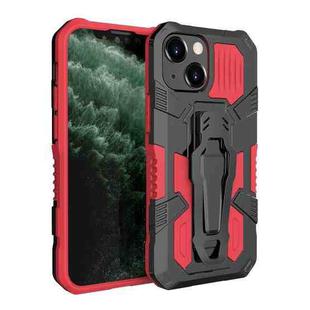 For iPhone 13 mini Machine Armor Warrior Shockproof PC + TPU Protective Case (Red)