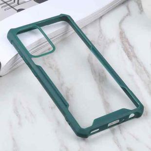 For Samsung Galaxy A52 5G Acrylic + Color TPU Shockproof Case(Dark Green)