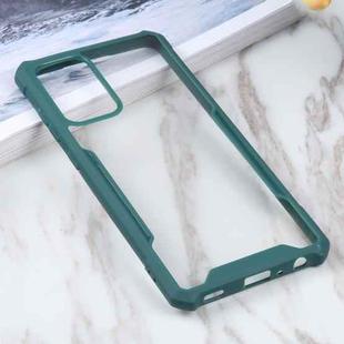 For Samsung Galaxy A72 5G Acrylic + Color TPU Shockproof Case(Dark Green)