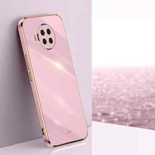 For Xiaomi Mi 10T Lite 5G XINLI Straight 6D Plating Gold Edge TPU Shockproof Case(Cherry Purple)