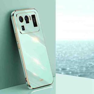 For Xiaomi Mi 11 Ultra XINLI Straight Edge 6D Electroplate TPU Phone Case(Mint Green)