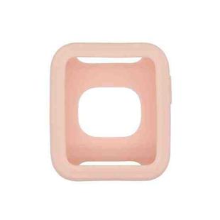 For Xiaomi Redmi Watch Pure Color Silicone Protective Case(Light Pink)