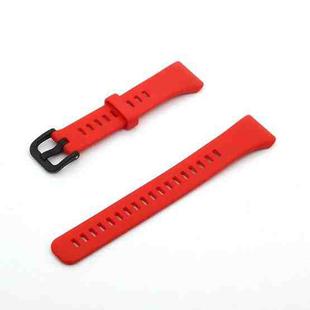 For Honor Band 6 Pure Color Silicone Watch Band(Red)