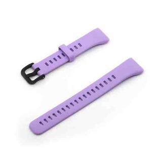 For Honor Band 6 Pure Color Silicone Watch Band(Light Purple)