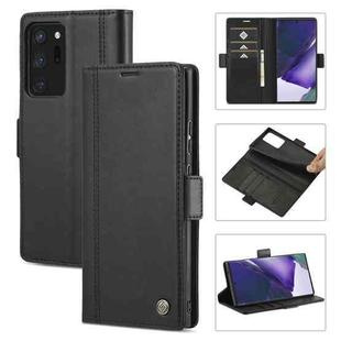 For Samsung Galaxy Note20 Ultra LC.IMEEKE Magnetic Buckle PU + TPU Horizontal Flip Leather Case with Holder & Card Slots & Wallet(Black)