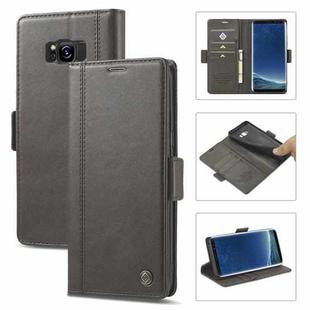 For Samsung Galaxy S8+ LC.IMEEKE Magnetic Buckle PU + TPU Horizontal Flip Leather Case with Holder & Card Slots & Wallet(Coffee)