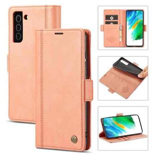 For Samsung Galaxy S21+ 5G LC.IMEEKE Magnetic Buckle PU + TPU Horizontal Flip Leather Case with Holder & Card Slots & Wallet(Rose Gold)