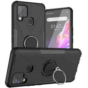 For Infinix Hot 10s Armor Bear Shockproof PC + TPU Protective Case with Ring Holder(Black)