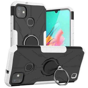 For Infinix Smart HD 2021 Armor Bear Shockproof PC + TPU Protective Case with Ring Holder(White)
