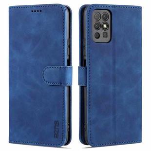 For Honor Play 5T Youth AZNS Skin Feel Calf Texture Horizontal Flip Leather Case with Card Slots & Holder & Wallet(Blue)