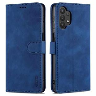 For Samsung Galaxy A32 5G AZNS Skin Feel Calf Texture Horizontal Flip Leather Case with Card Slots & Holder & Wallet(Blue)