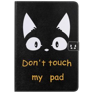 For iPad 10.2 / Pro 10.5 / Air  2019 3D Colored Drawing Horizontal Flip Leather Case with Holder & Card Slots & Wallet & Sleep / Wake-up Function(Cat Ears)