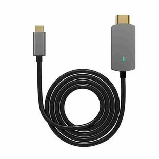 Basix BX-HL USB-C / Type-C to 4K HDMI HD Aluminum Alloy Adapter Cable, Cable Length: 18cm