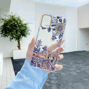 For Samsung Galaxy S20+ High Translucent Electroplating Flower Pattern TPU + PC Shockproof Case(Po-phase Flowers)