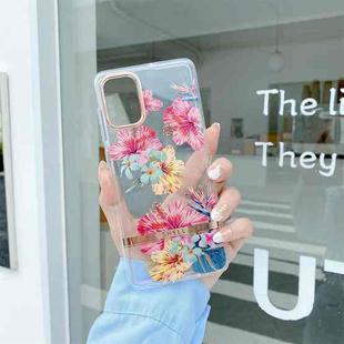 For Samsung Galaxy S20+ High Translucent Electroplating Flower Pattern TPU + PC Shockproof Case(Hibiscus)