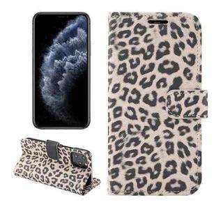 For iPhone 13 Leopard Pattern Horizontal Flip PC + PU Leather Case with Holder & Card Slots & Wallet(Brown)