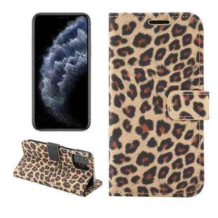 For iPhone 13 Pro Leopard Pattern Horizontal Flip PC + PU Leather Case with Holder & Card Slots & Wallet (Yellow)