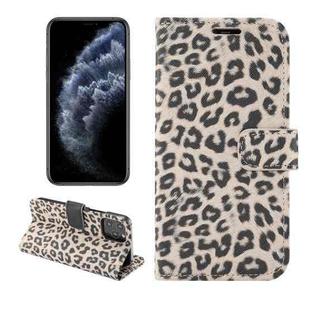 For iPhone 13 Pro Leopard Pattern Horizontal Flip PC + PU Leather Case with Holder & Card Slots & Wallet (Brown)