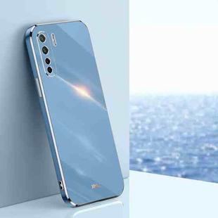 For OPPO A91 XINLI Straight Edge 6D Electroplate TPU Phone Case(Celestial Blue)