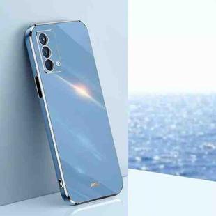 For OPPO A93 XINLI Straight Edge 6D Electroplate TPU Phone Case(Celestial Blue)