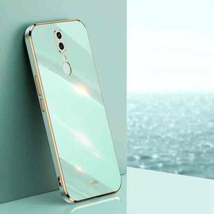 For OPPO F11 XINLI Straight 6D Plating Gold Edge TPU Shockproof Case(Mint Green)