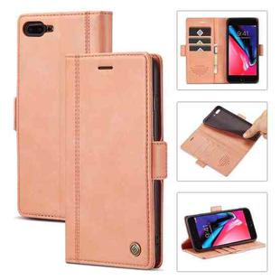 LC.IMEEKE Magnetic Buckle PU + TPU Horizontal Flip Leather Case with Holder & Card Slots & Wallet For iPhone 8 Plus & 7 Plus(Rose Gold)