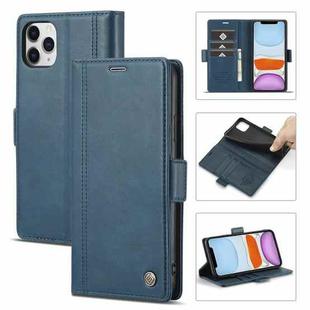 LC.IMEEKE Magnetic Buckle PU + TPU Horizontal Flip Leather Case with Holder & Card Slots & Wallet For iPhone 11(Blue)