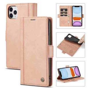 LC.IMEEKE Magnetic Buckle PU + TPU Horizontal Flip Leather Case with Holder & Card Slots & Wallet For iPhone 11(Rose Gold)
