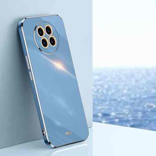 For Huawei Mate 30 Pro XINLI Straight 6D Plating Gold Edge TPU Shockproof Case(Celestial Blue)