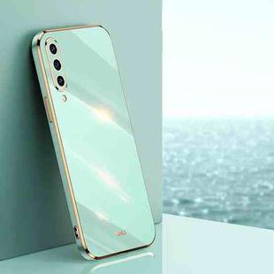 For Honor Play 3 XINLI Straight 6D Plating Gold Edge TPU Shockproof Case(Mint Green)